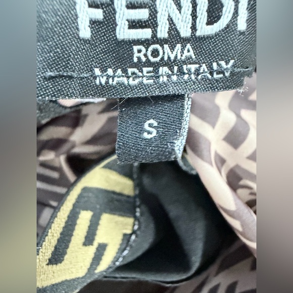 Fendi Geometric Matching Leggings Set - Brown and Black size XS/S - Picture 11 of 16